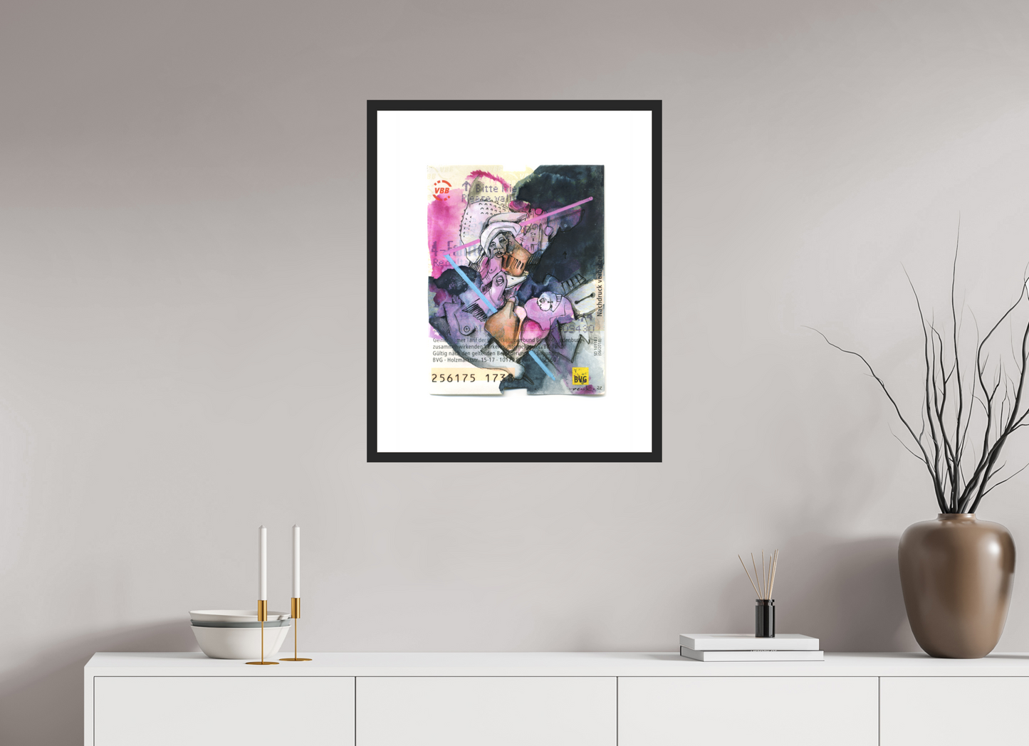 Gemeinsam - Übermalung Berliner Fahrkarte (Large Print)