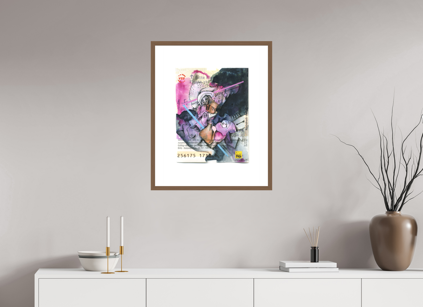 Gemeinsam - Übermalung Berliner Fahrkarte (Large Print)