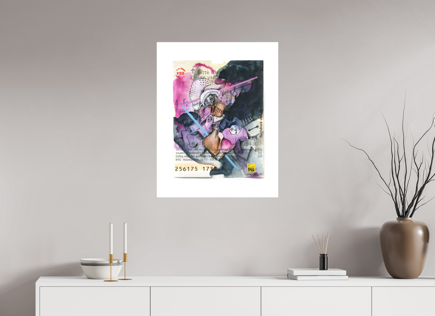Gemeinsam - Übermalung Berliner Fahrkarte (Large Print)
