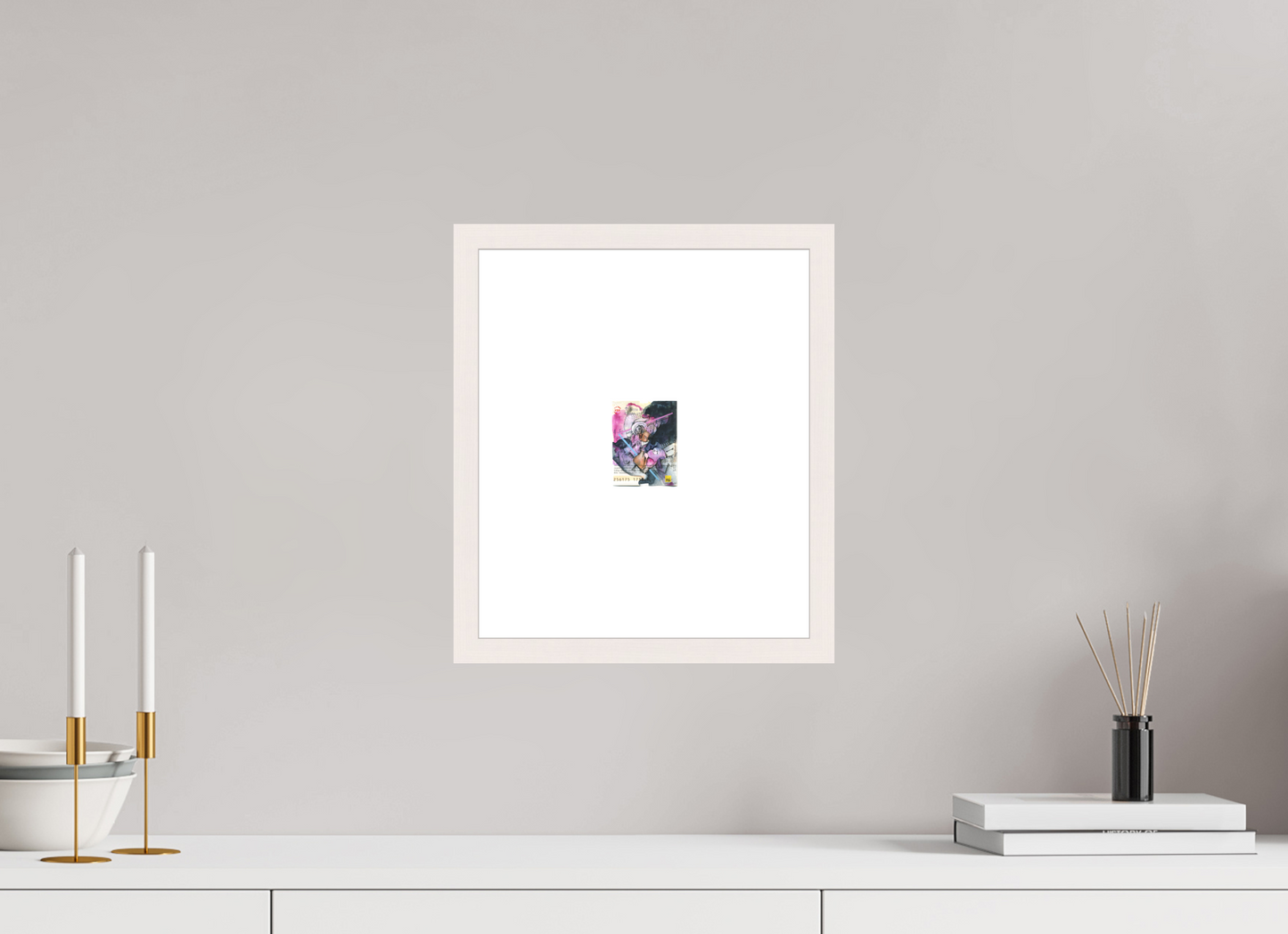 Together - Overpainting a Berlin ticket (original size print)
