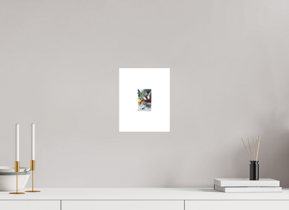 With much love - overpainting of a Venice ticket (original size print)