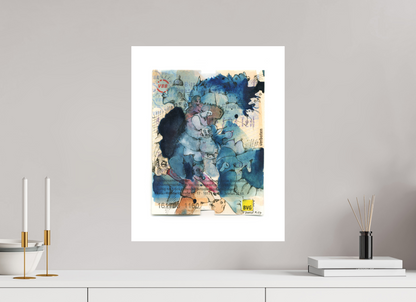 Forbidden - Painting over Berlin ticket (Large Print)