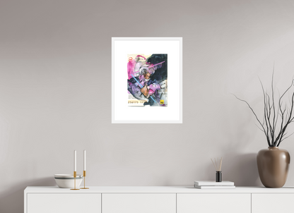 Together - Overpainting a Berlin ticket (Large Print)