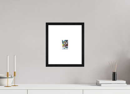 With much love - overpainting of a Venice ticket (original size print)