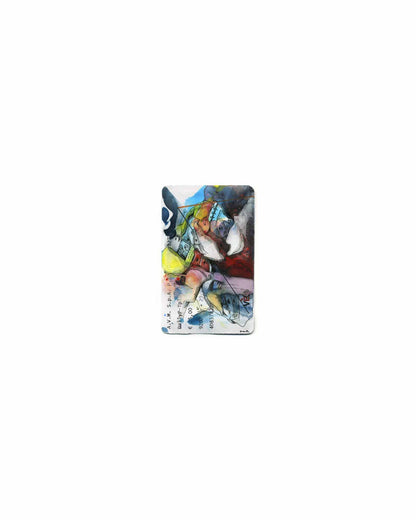 With much love - overpainting of a Venice ticket (original size print)