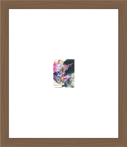 Together - Overpainting a Berlin ticket (original size print)
