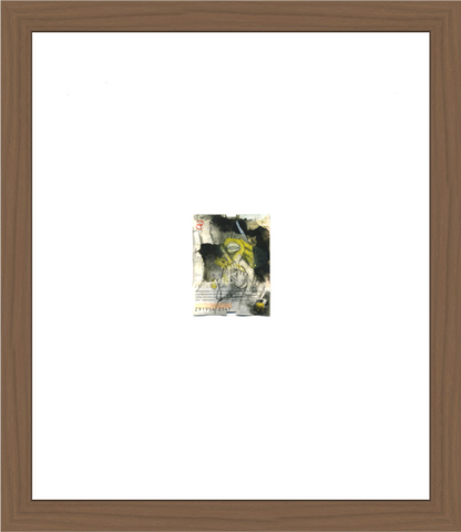 Yeah - Overpainting of a Berlin ticket (original size print)